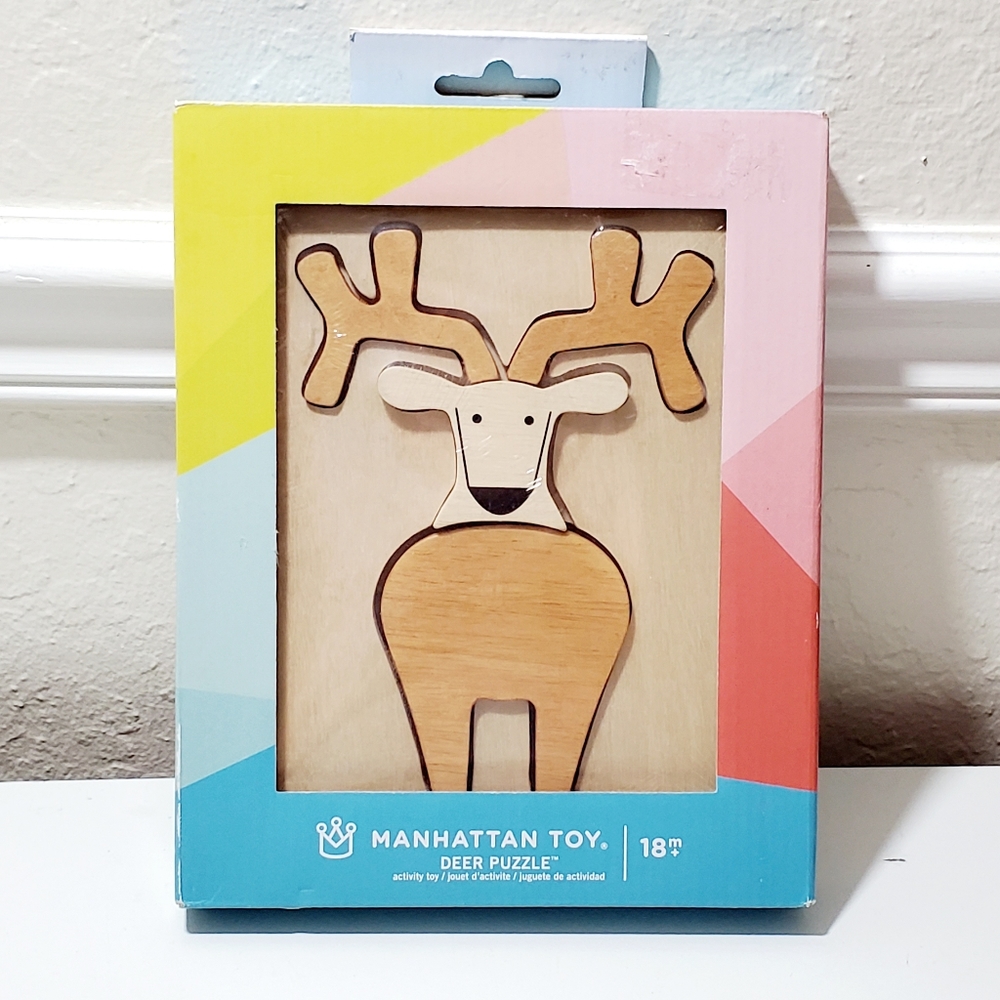 Wooden Deer Puzzle by ManhattanToys